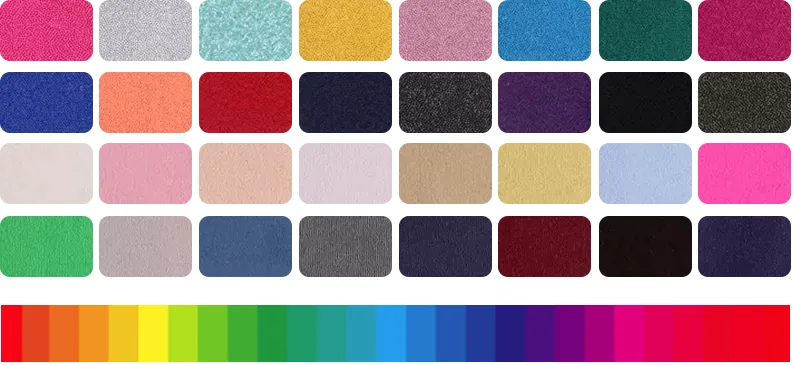 Fabric color chart